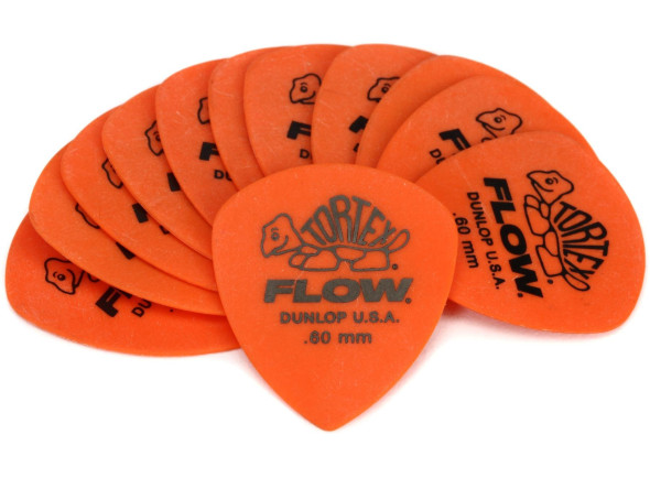 Dunlop Tortex Flow Guitar Picks .60 mm Orange (12-pack) Dunlop Tortex Flow Guitar Picks .60 mm Orange (12-pack)